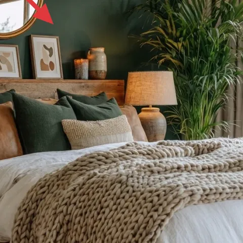 Round wall mirror