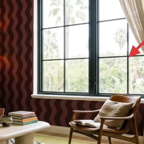 beige curtain panels