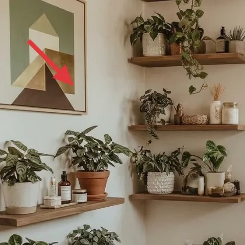 framed abstract geometric wall art