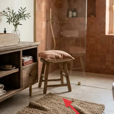 rectangular bath mat rug