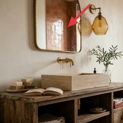 gold framed wall mirror