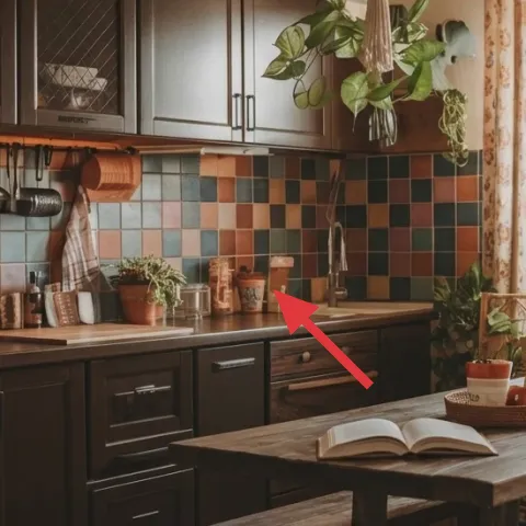 decorative canisters on the countertop
