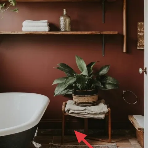 Patterned bath rug