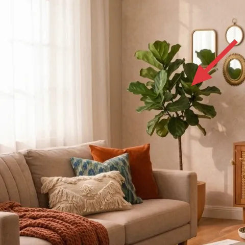 tall leafy green plant in a pot