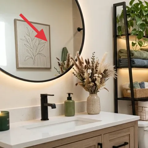 framed leaf wall print