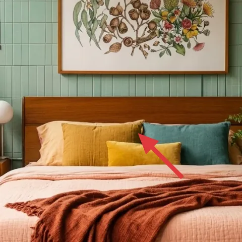 mustard throw pillow