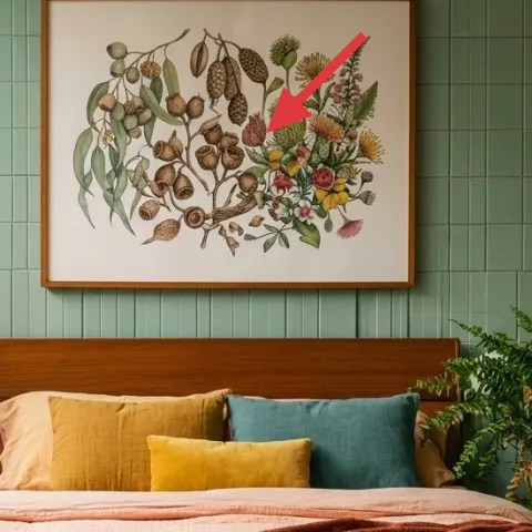 framed botanical wall art