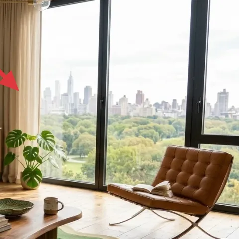 beige curtains