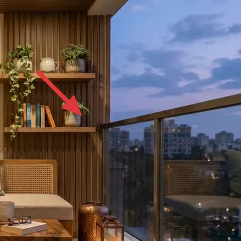 two floating wall shelves