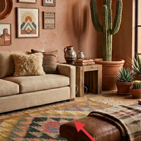 woven area rug