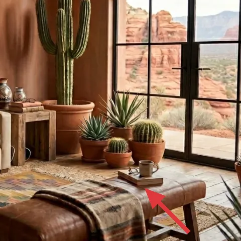 throw blanket draped on coffee table
