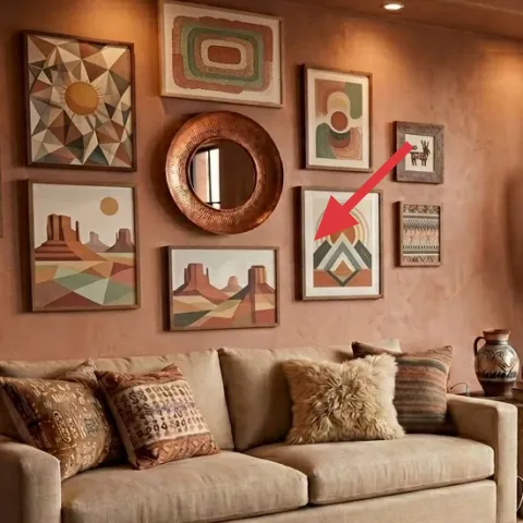 set of framed wall art prints
