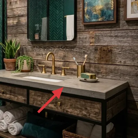 decorative tray on countertop