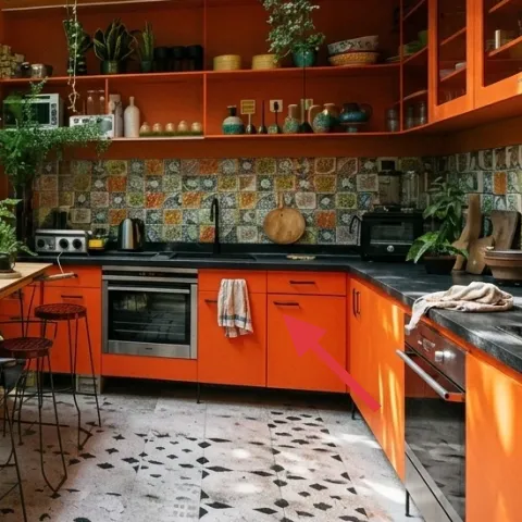 dish towel on oven handle