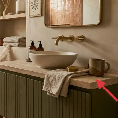 ceramic mug on the counter