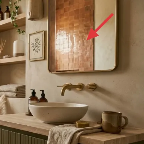 large framed mirror