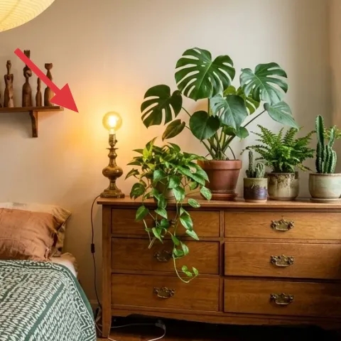 brass table lamp
