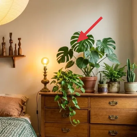 monstera plant in terracotta pot