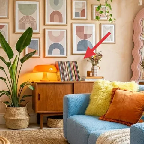 table lamp with orange shade