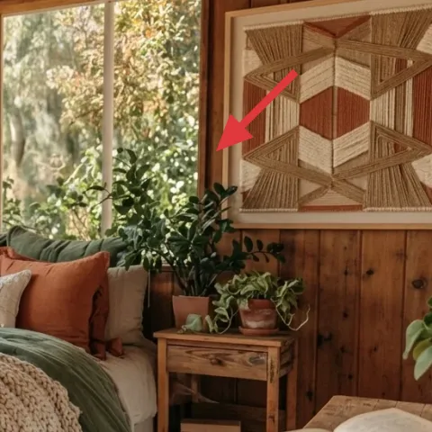 framed geometric wall art