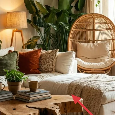 tan knitted throw blanket