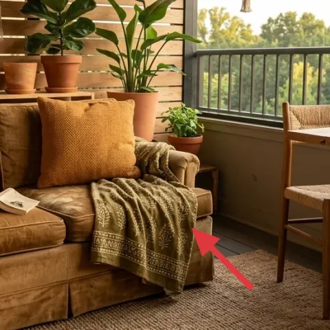 woven throw blanket