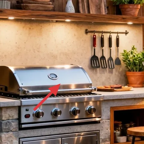 stainless gas grill