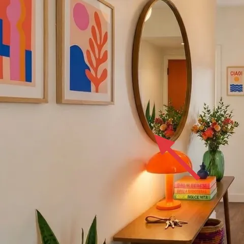 Orange table lamp