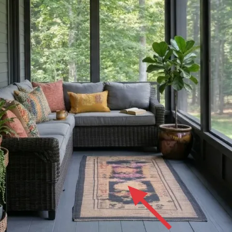 patterned area rug