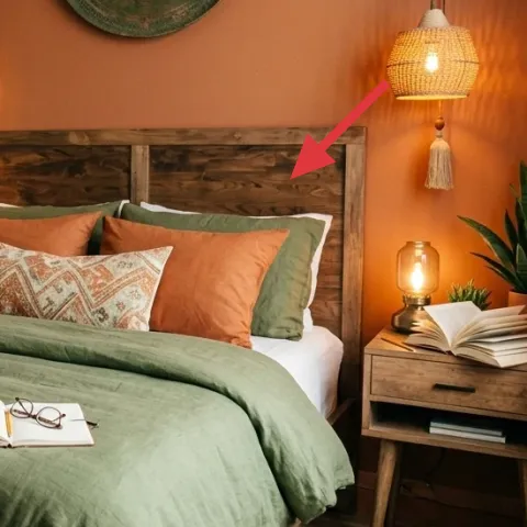 Wood bed frame