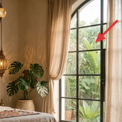 curtain panels (cream, floor-length)