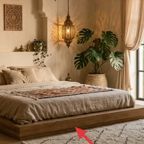area rug (patterned, light neutral)