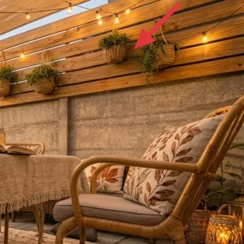 hanging woven plant basket