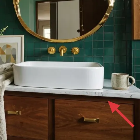 ceramic mug on marble countertop