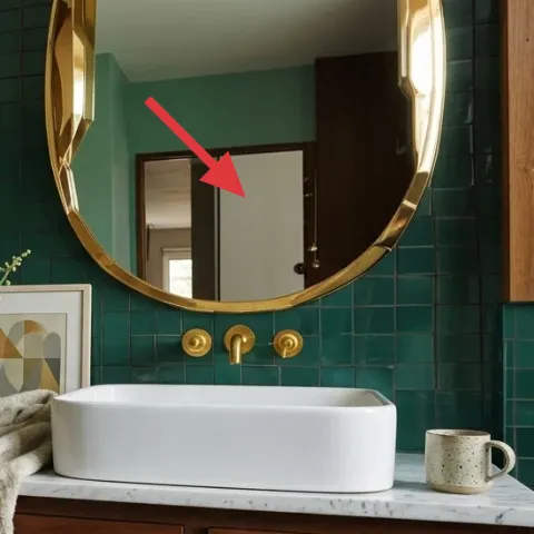 gold wall mirror
