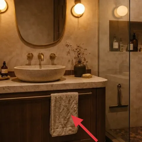 folded hand towel