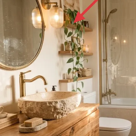Brass globe ceiling light fixture (two glass shades)