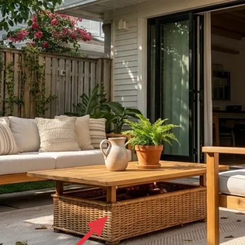 Woven outdoor rug