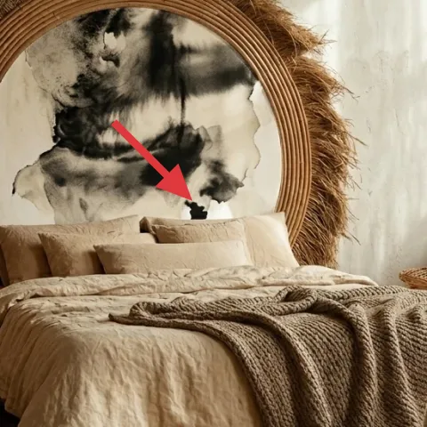 Throw pillows on bed