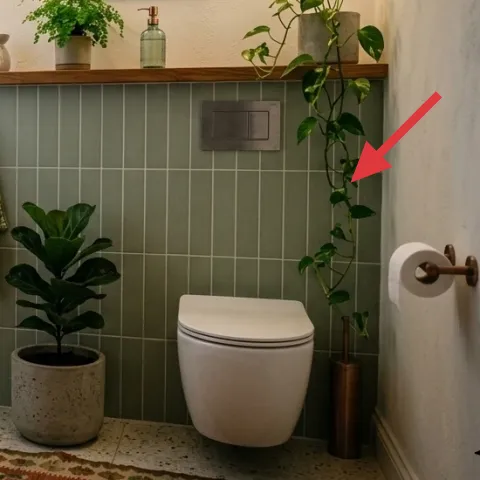 potted trailing indoor plant on floor