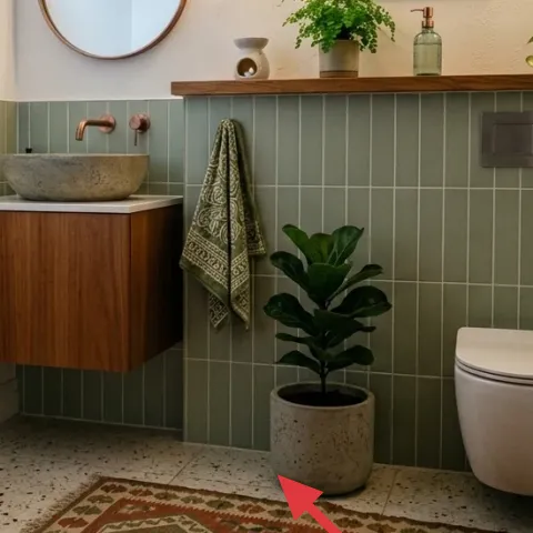 tile-friendly area rug