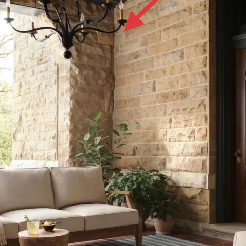 Black wrought-iron chandelier