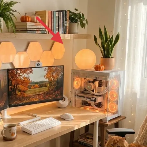 hexagon wall shelf