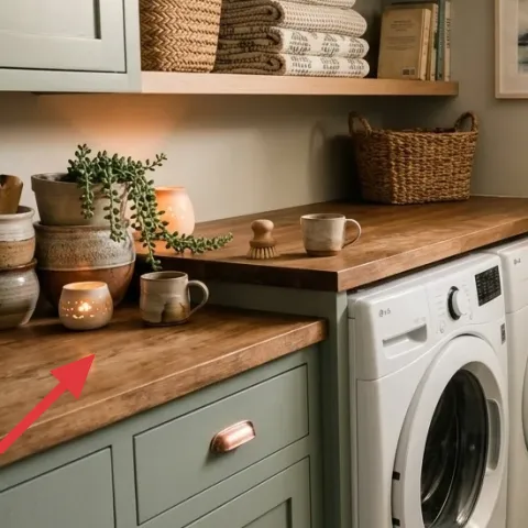ceramic canisters on countertop