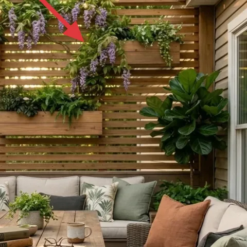 string lights along the pergola