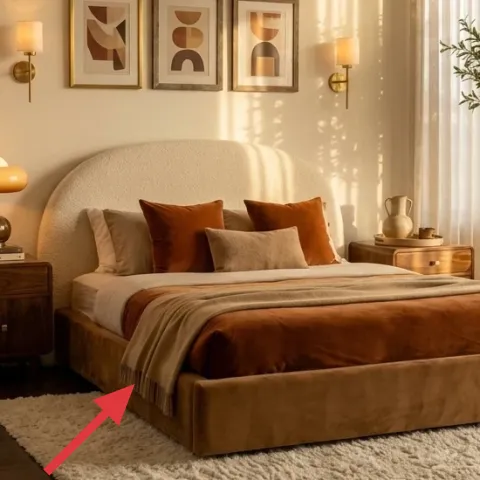 cream shag area rug