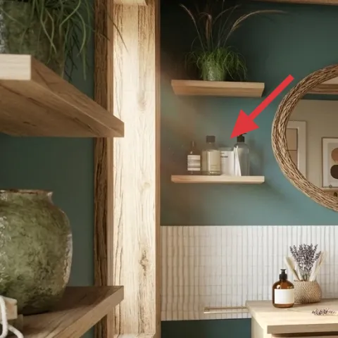 floating wood shelf
