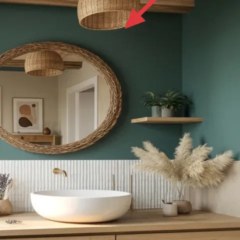 woven hanging ceiling light shade