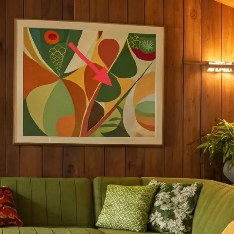 Framed abstract wall art print