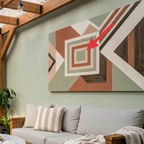 Framed abstract wall art
